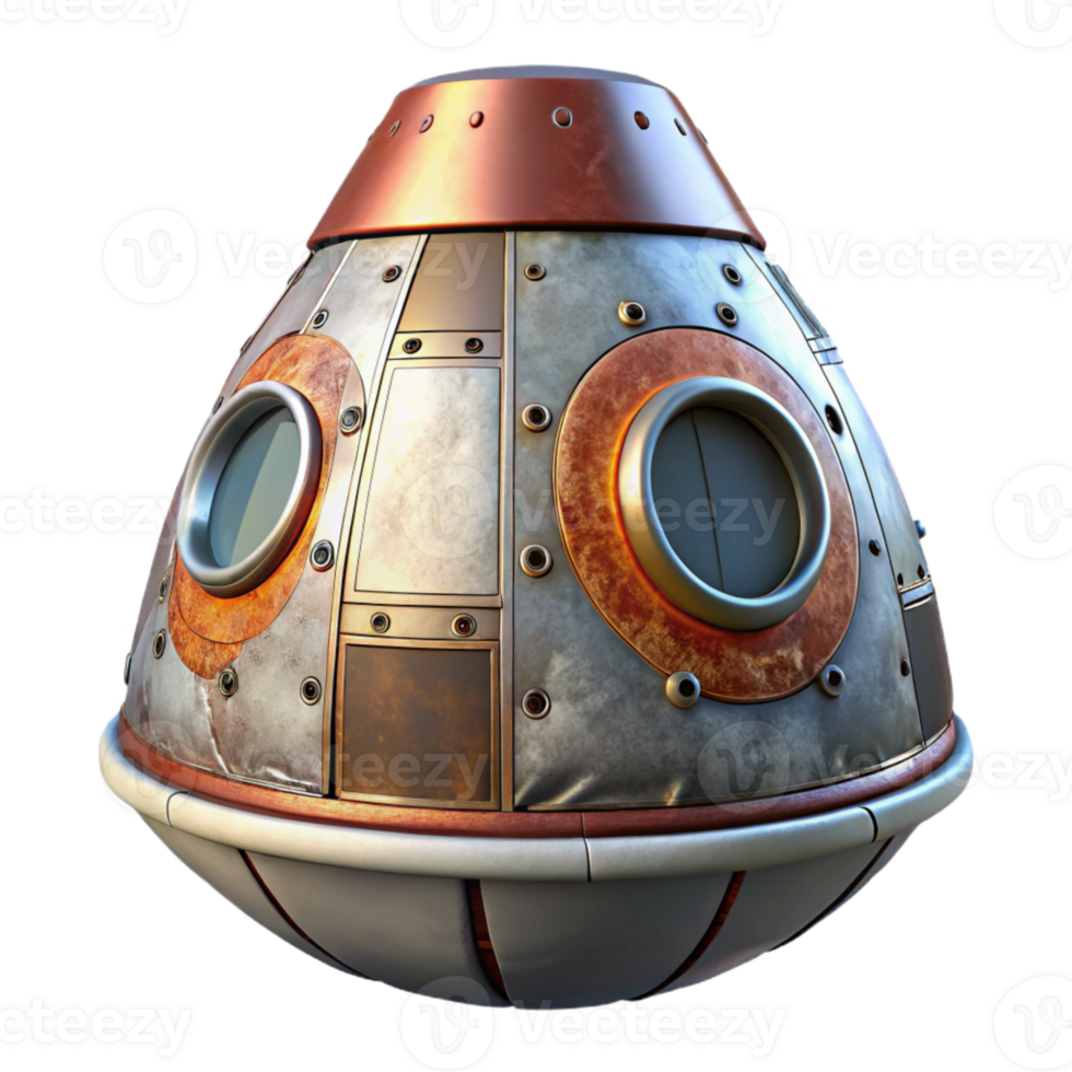 wonderful modern Space Capsule Heat Shield Ablation Transparent Background premium png