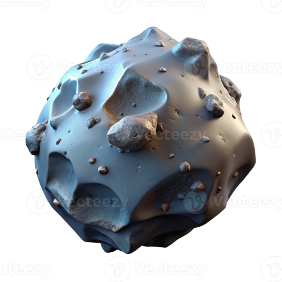 elegant classic Space Debris Fragment Irregular Shape Isolated Element professional png