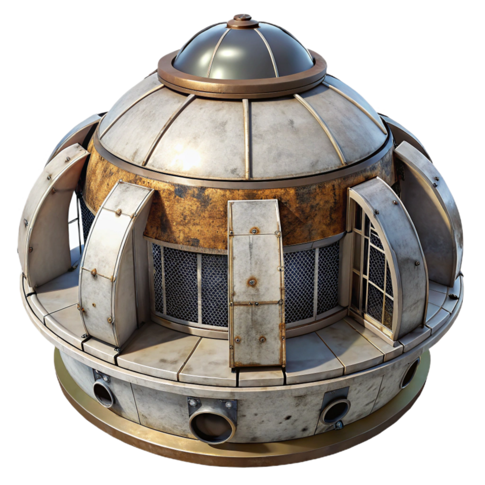 dramatic classic Space Station Cupola Observation Module Cutout with Panoramic View authentic png