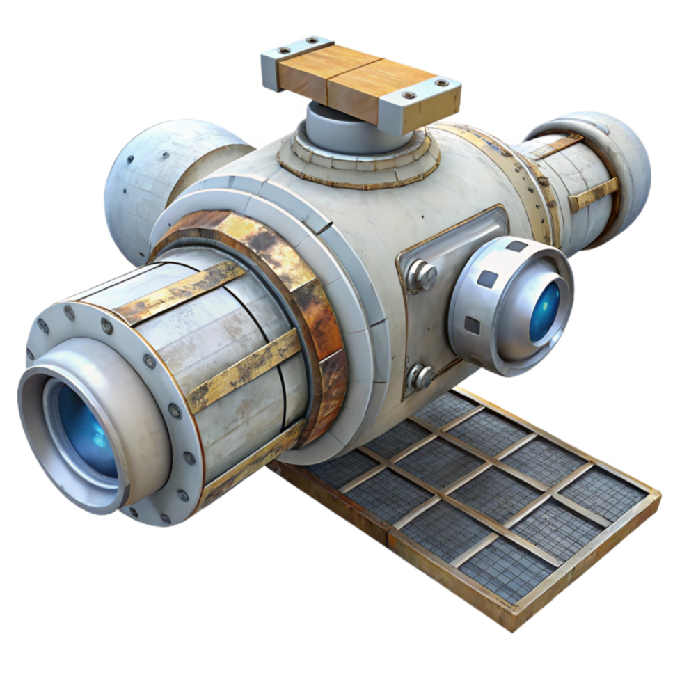 vibrant abstract Space Station External Camera View Transparent Background genuine png