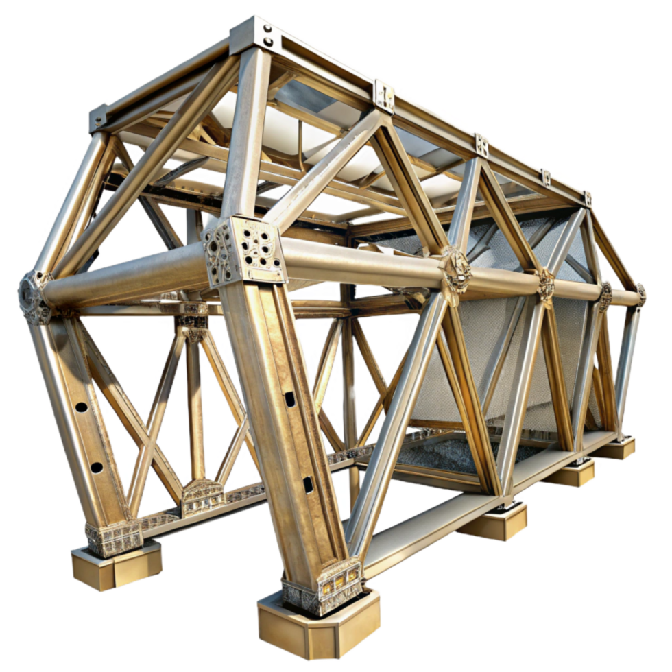 extraordinary traditional Space Station Exterior Truss Structure Cutout with Metallic Sheen exclusive png