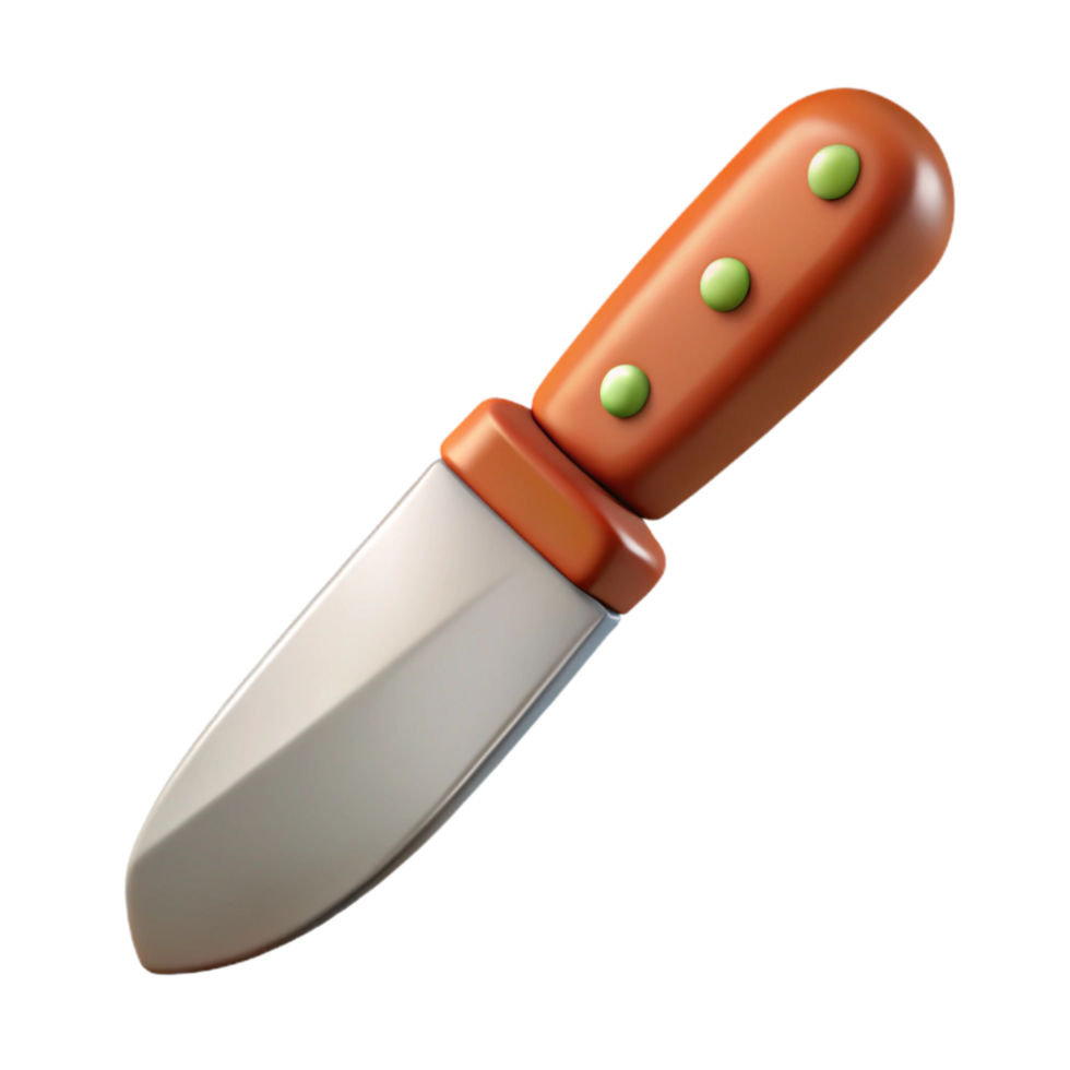 impressive minimalist Spackle Knife Metal Blade Isolated premium png