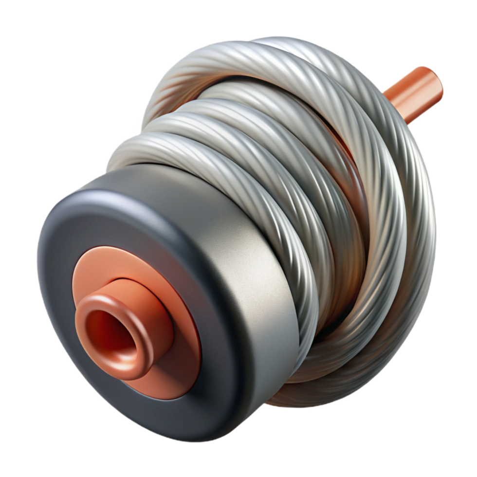 vibrant traditional Speaker Wire Copper Core Isolated Cutout with Detailed Strands genuine png