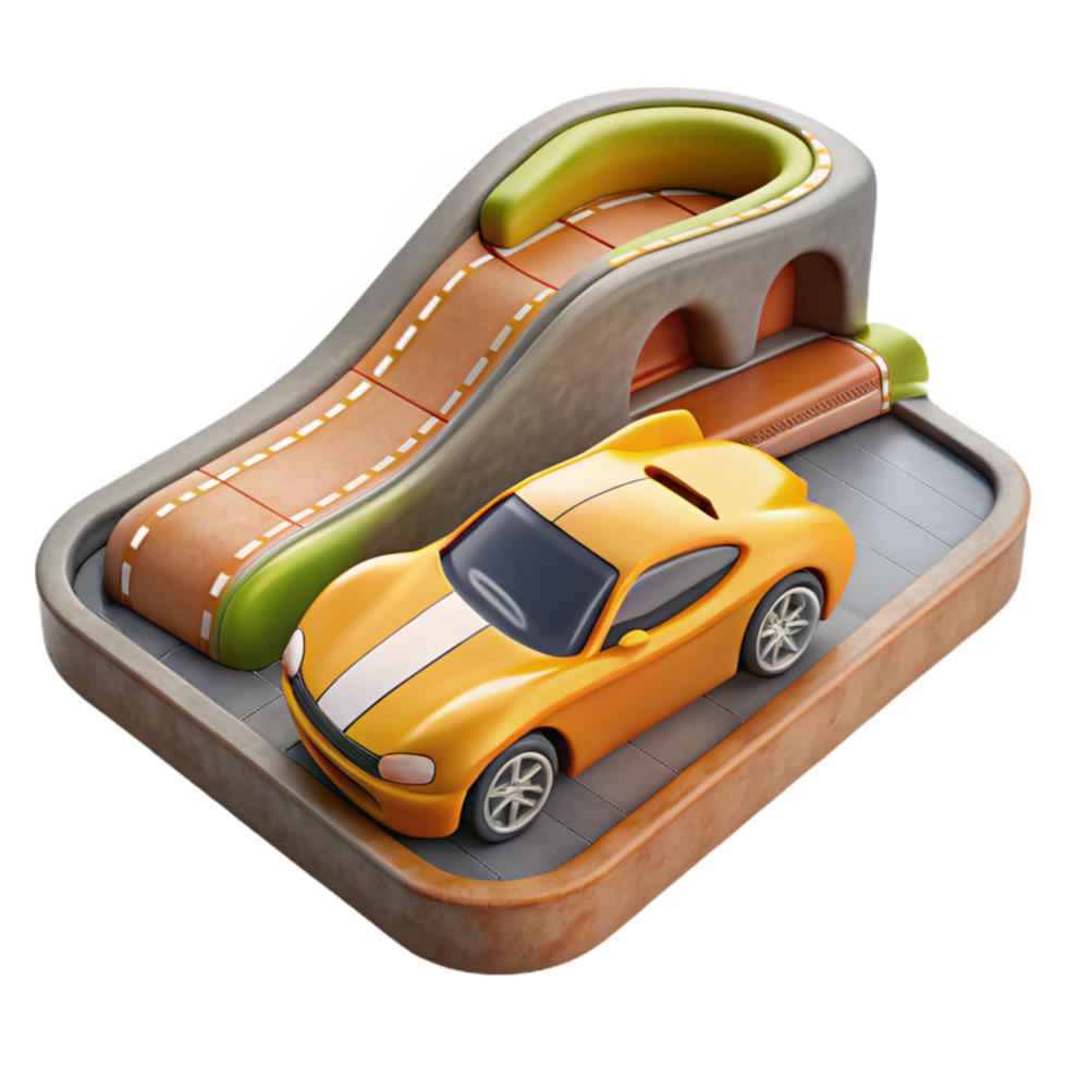 impressive modern Sports Car Race Track Setting Cutout high quality png