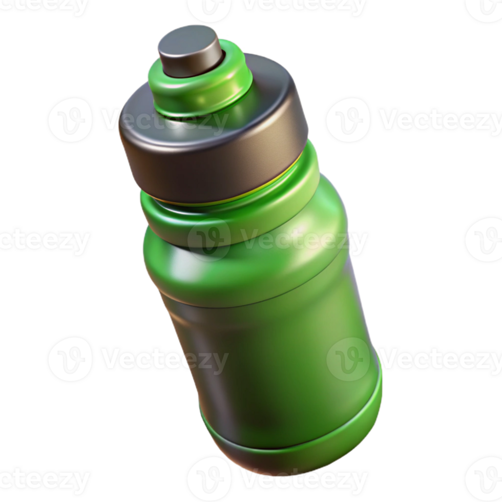 impressive artistic Sports Drink Bottle Green Liquid Isolated high resolution png