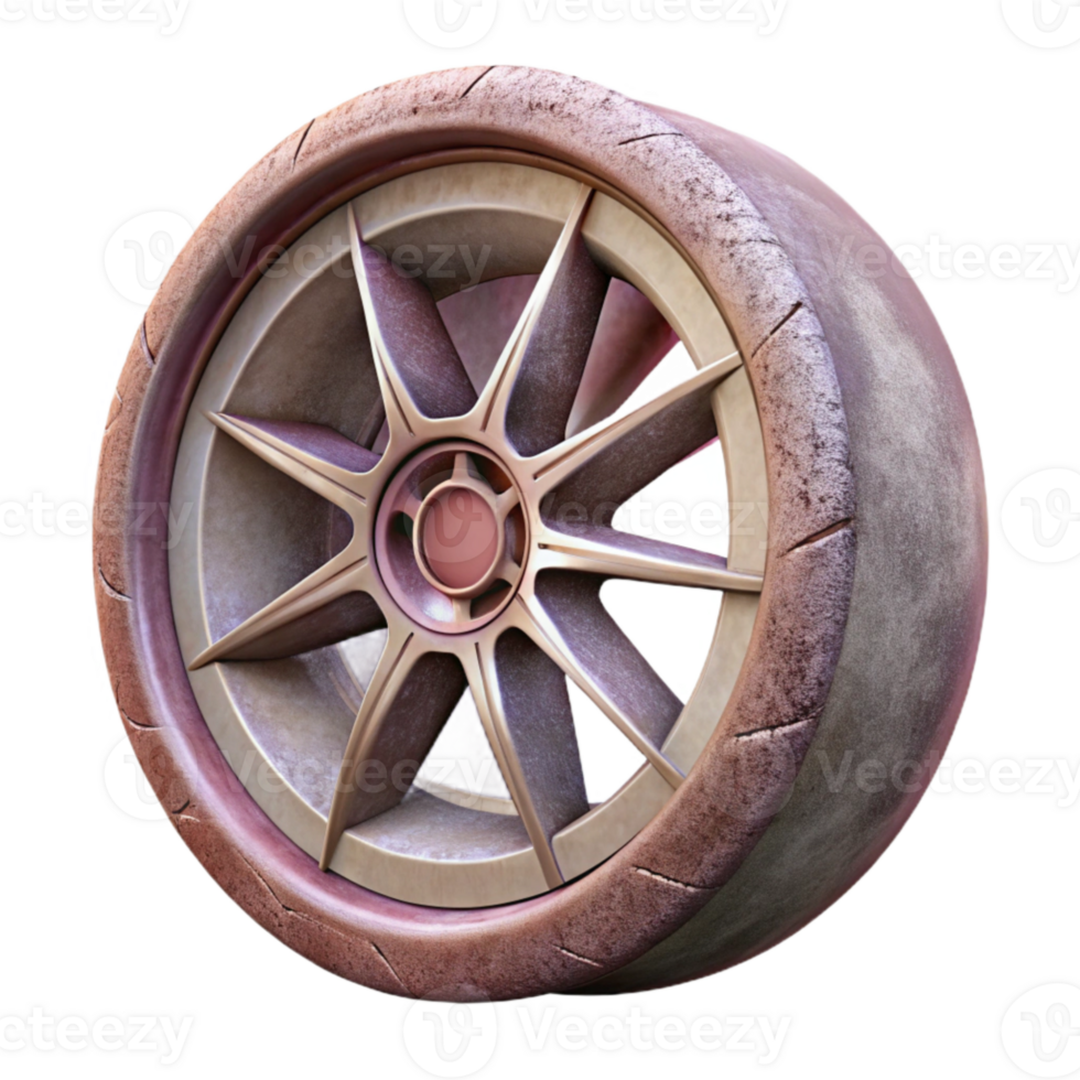 stunning abstract Sports Car Wheel Closeup Cutout authentic png