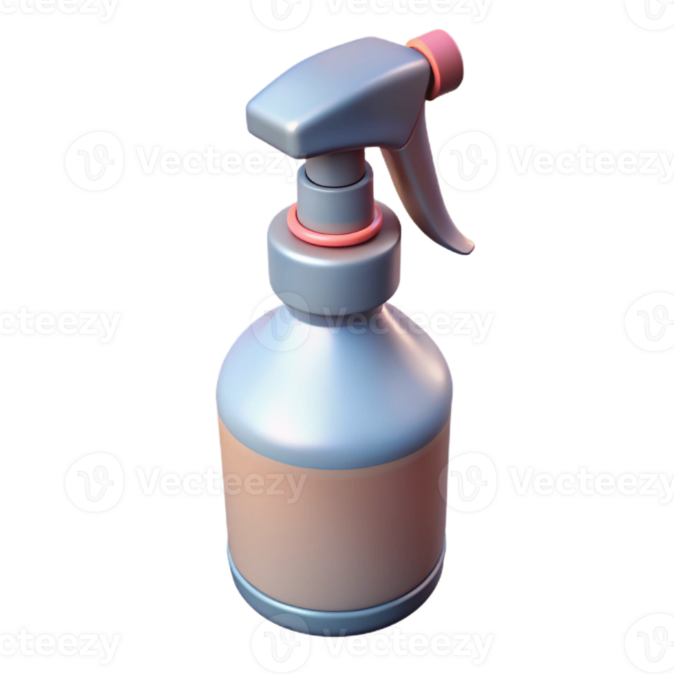 serene rustic Spray Bottle with Trigger Isolated Transparent Background png