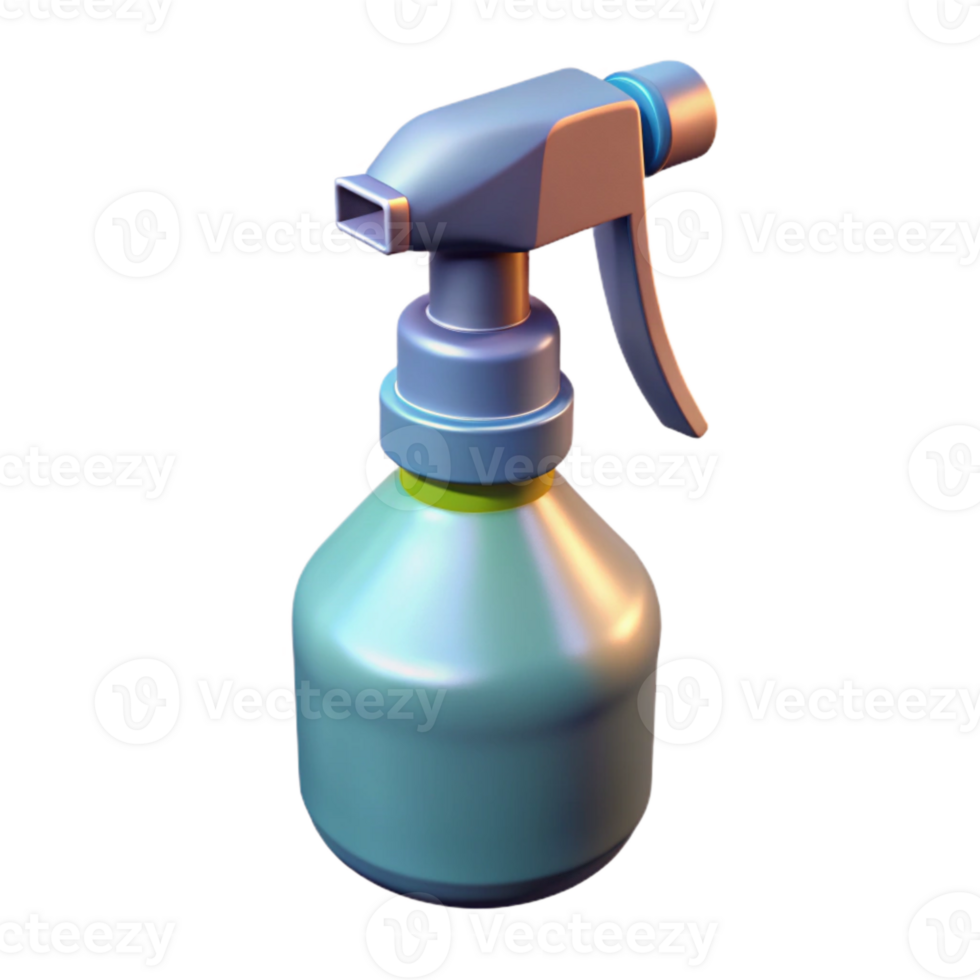 impressive rustic Spray Bottle with Trigger Isolated Transparent Background authentic png