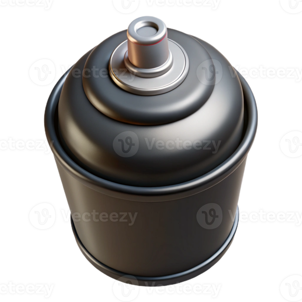 impressive abstract Spray Paint Can Lid Close Up Black Transparent Background genuine png