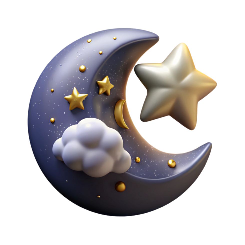 serene contemporary Starry Night Sky Twinkling Stars Celestial Scene Cutout high resolution png