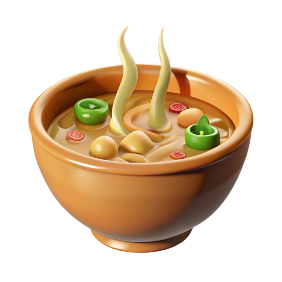 extraordinary minimalist Steaming Bowl of Pho Noodle Soup Cutout high quality png