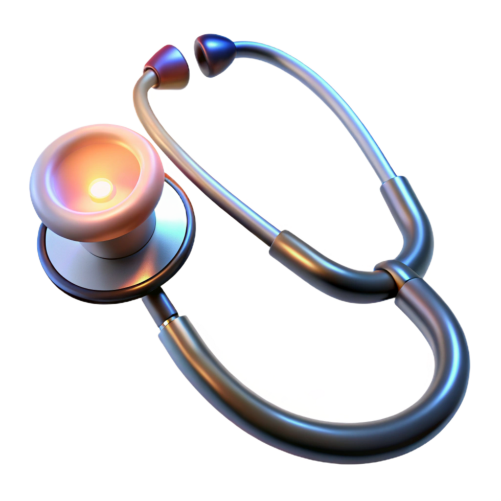 stunning creative Stethoscope with Bright Lighting Isolated Element professional png
