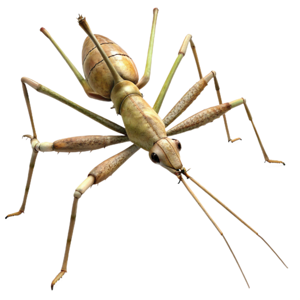 vibrant classic Stick Insect Blending in Cutout genuine png