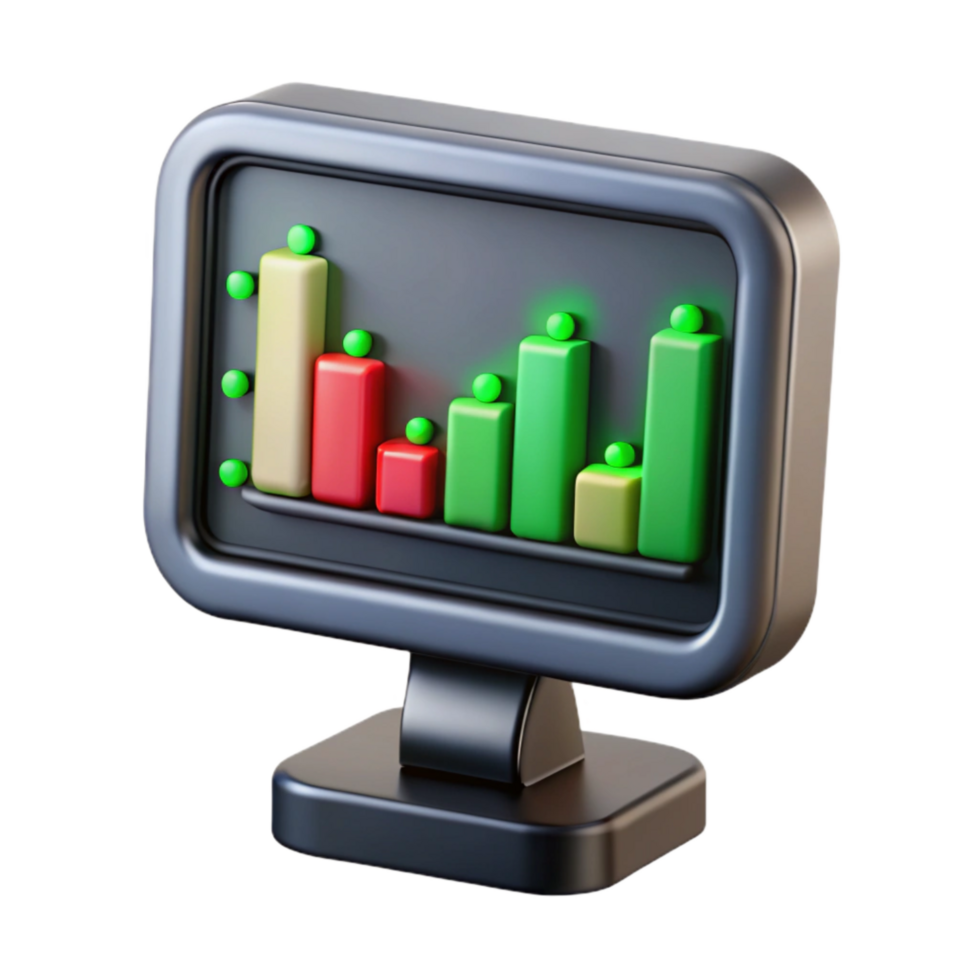 dramatic abstract Stock Ticker Display with Moving Numbers Transparent Background exclusive png