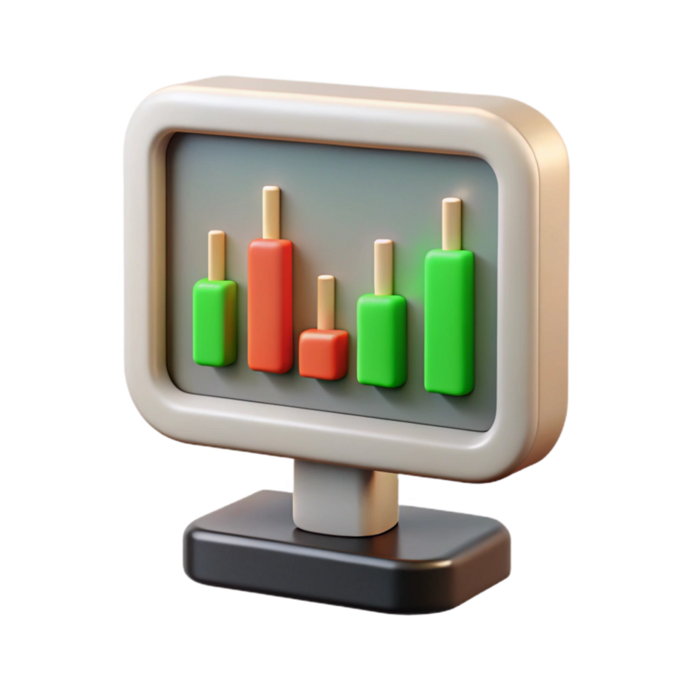 beautiful classic Stock Ticker Display with Moving Numbers Transparent Background detailed png