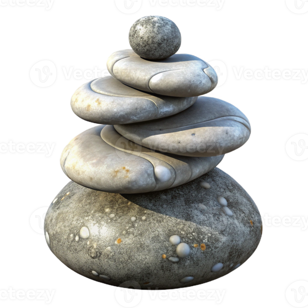extraordinary abstract Stone Cairn Isolated detailed png