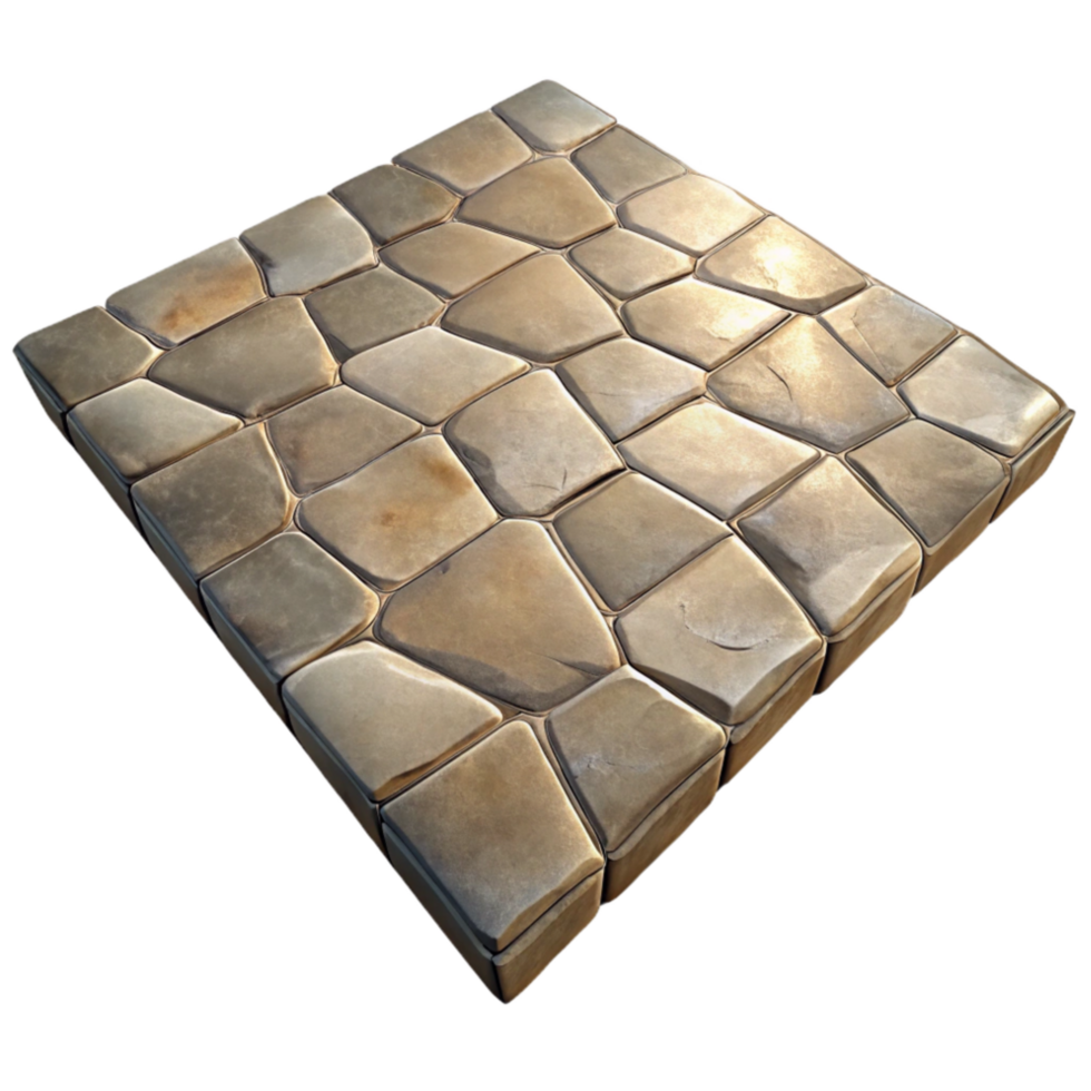 beautiful minimalist Stone Floor Tile Pattern Transparent Background professional png