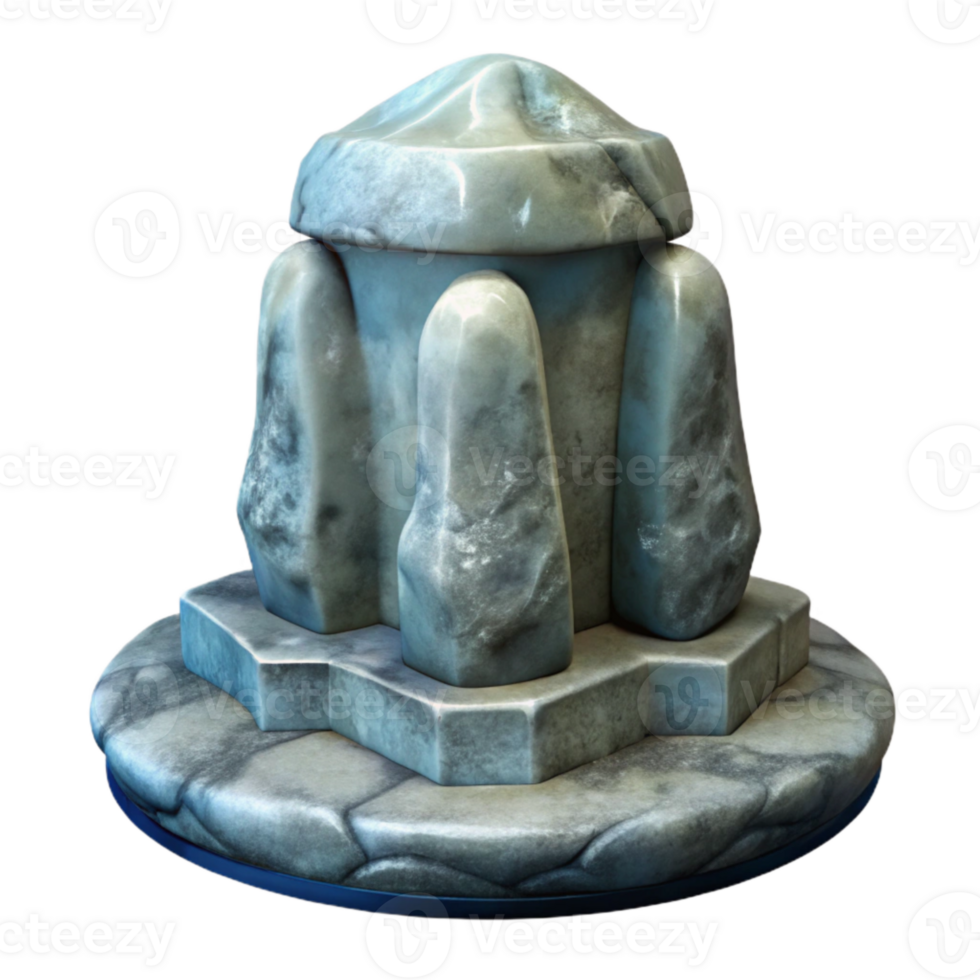 dramatic rustic Stone Sculpture Ancient Style Transparent professional png