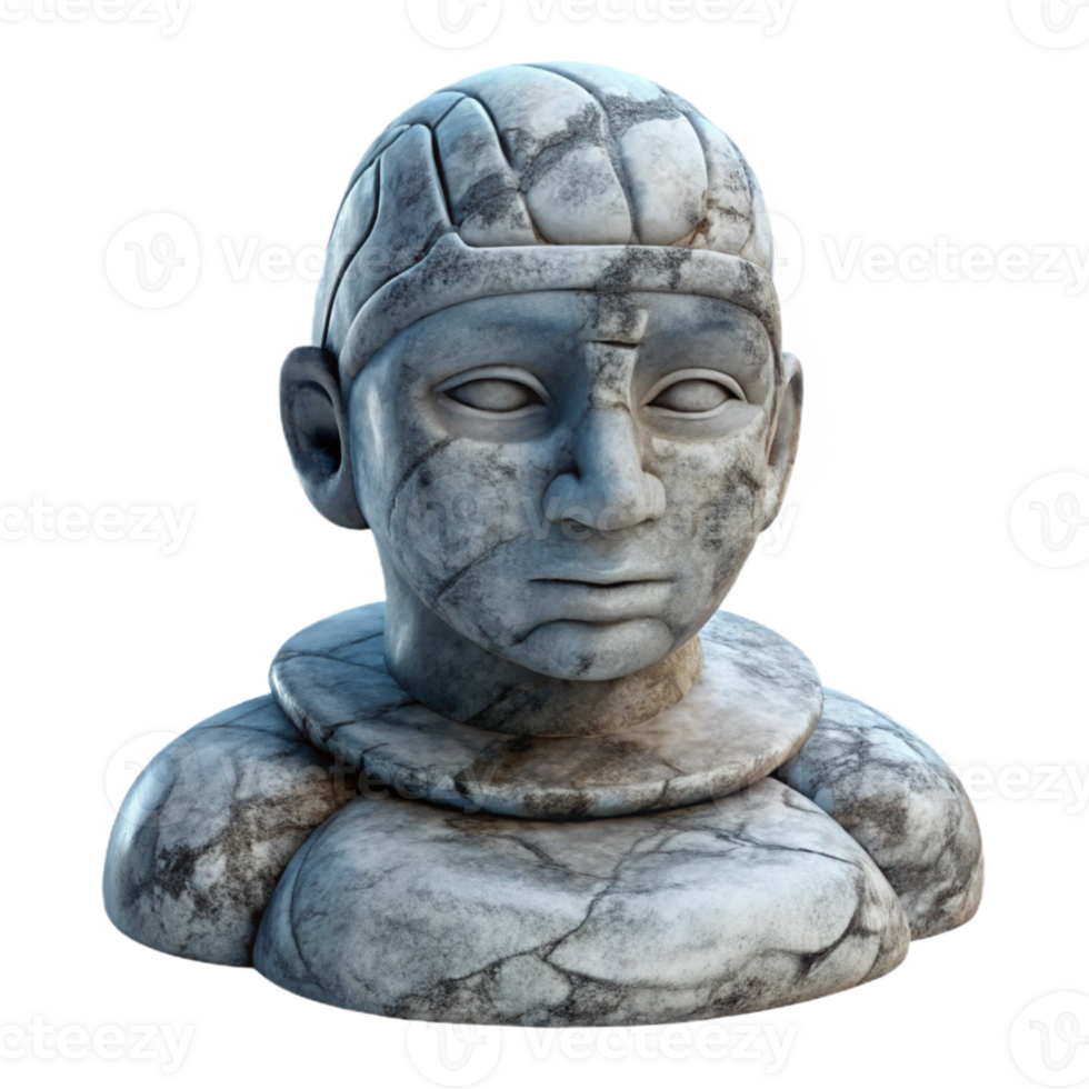 stunning rustic Stone Sculpture with Ancient Inspiration Transparent Background authentic png