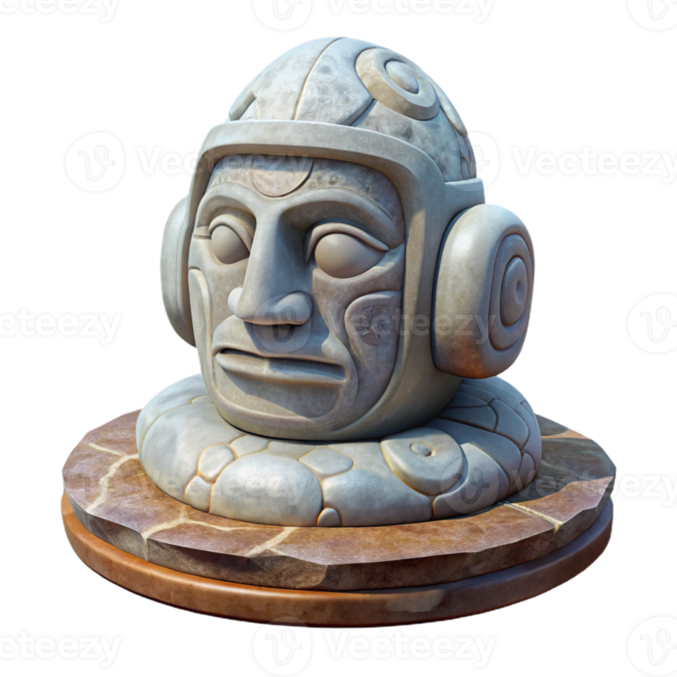extraordinary creative Stone Sculpture with Cultural Significance Transparent Background authentic png