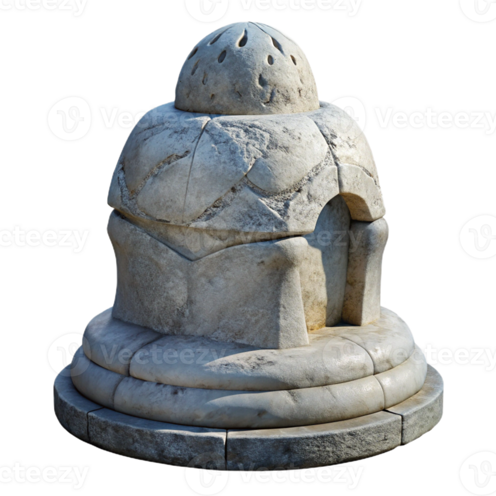 magnificent vintage Stone Sculpture with Historical Significance Transparent Background high quality png