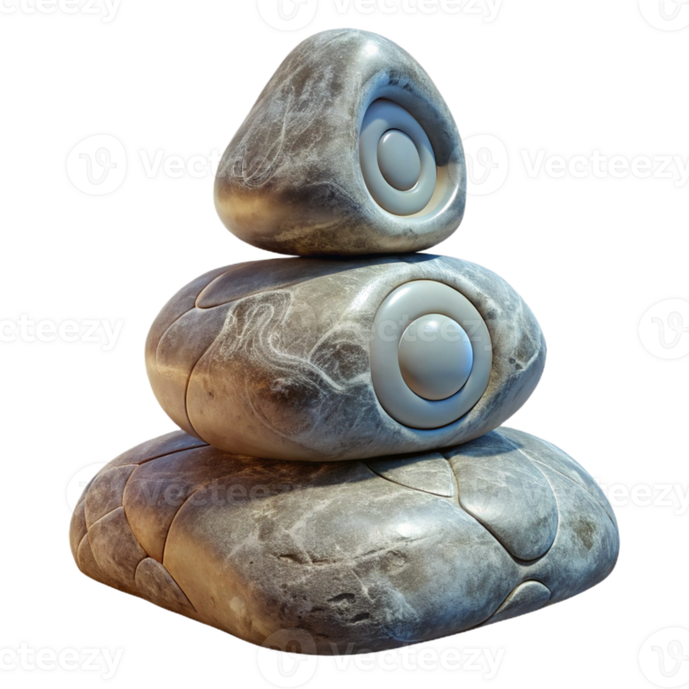 dramatic classic Stone Sculpture with Spiritual Meaning Transparent Background detailed png