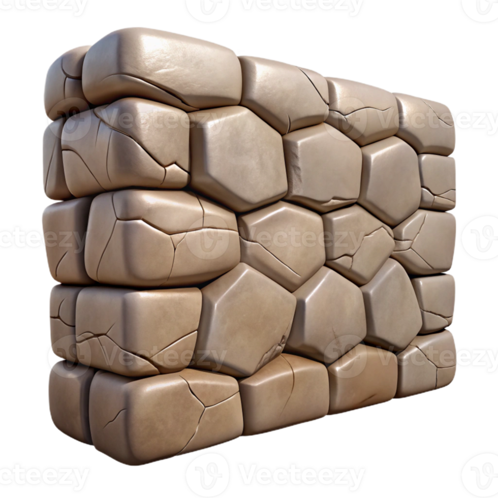 serene creative Stone Wall Cracked Surface Texture Transparent Element professional png