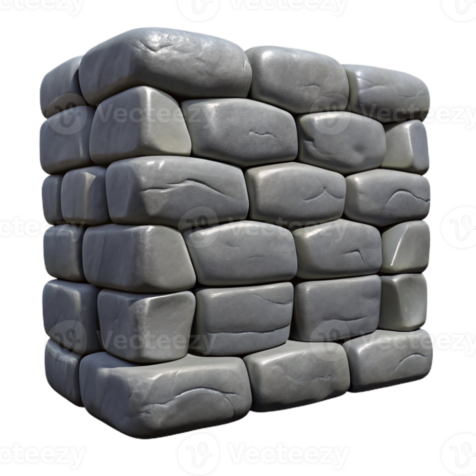 impressive vintage Stone Wall Cutout Gray Stone authentic png