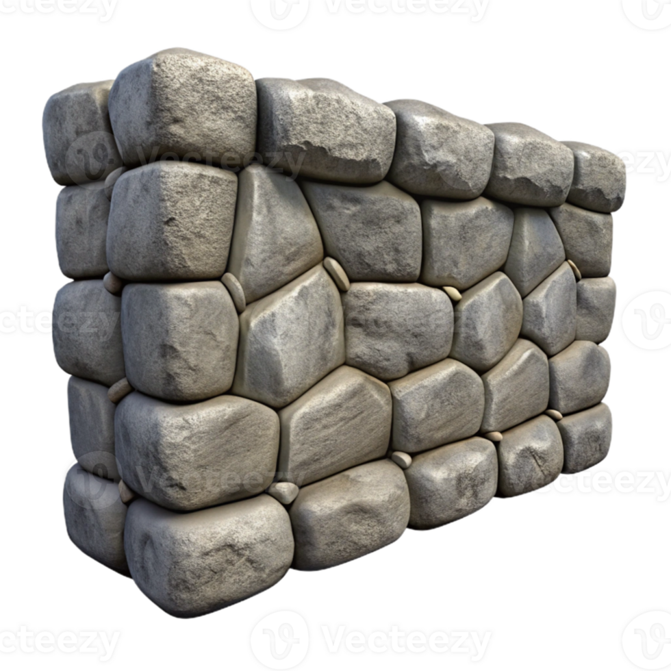 extraordinary rustic Stone Wall Rough Texture Transparent Background authentic png
