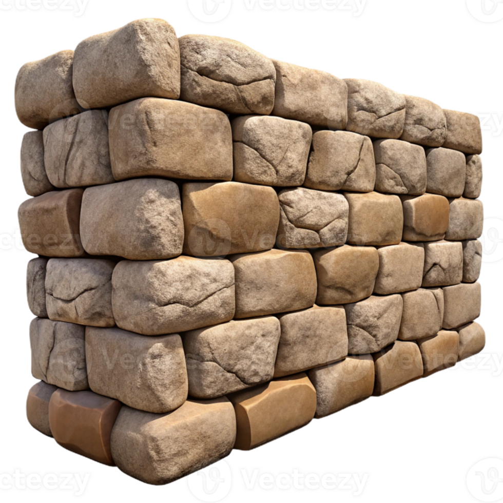 elegant modern Stone Wall Rough Texture Transparent Background authentic png