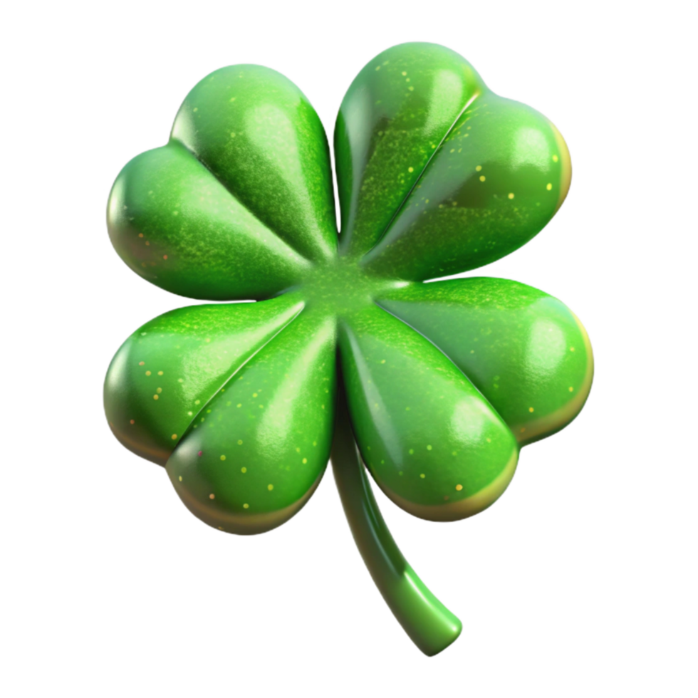 dramatic rustic St Patricks Day Shamrock Green Isolated Element genuine png