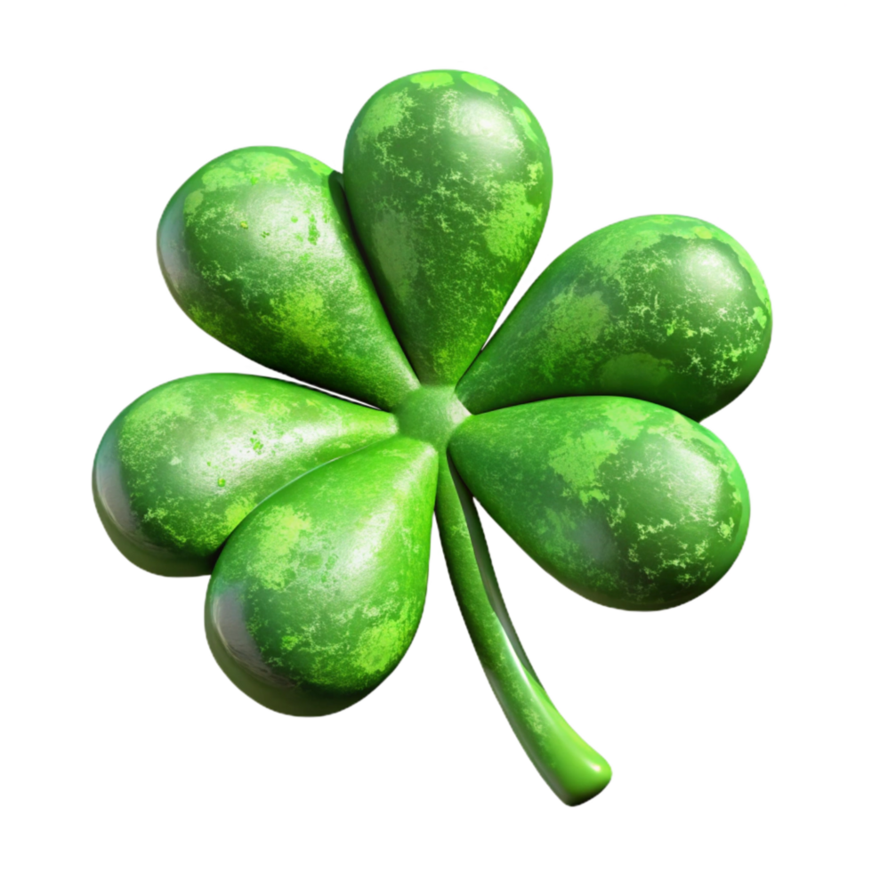 impressive abstract St Patricks Day Shamrock Green Isolated Element genuine png