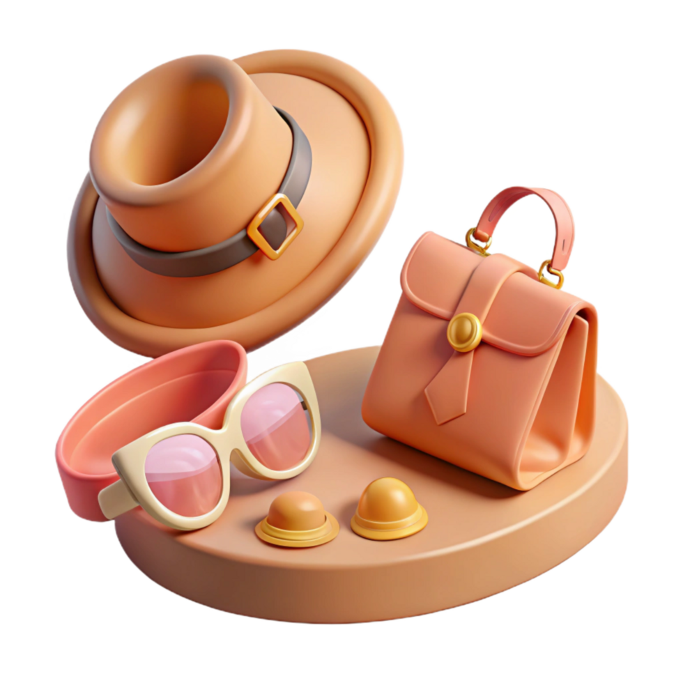 wonderful traditional Street Style Accessories Flat Lay Transparent authentic png