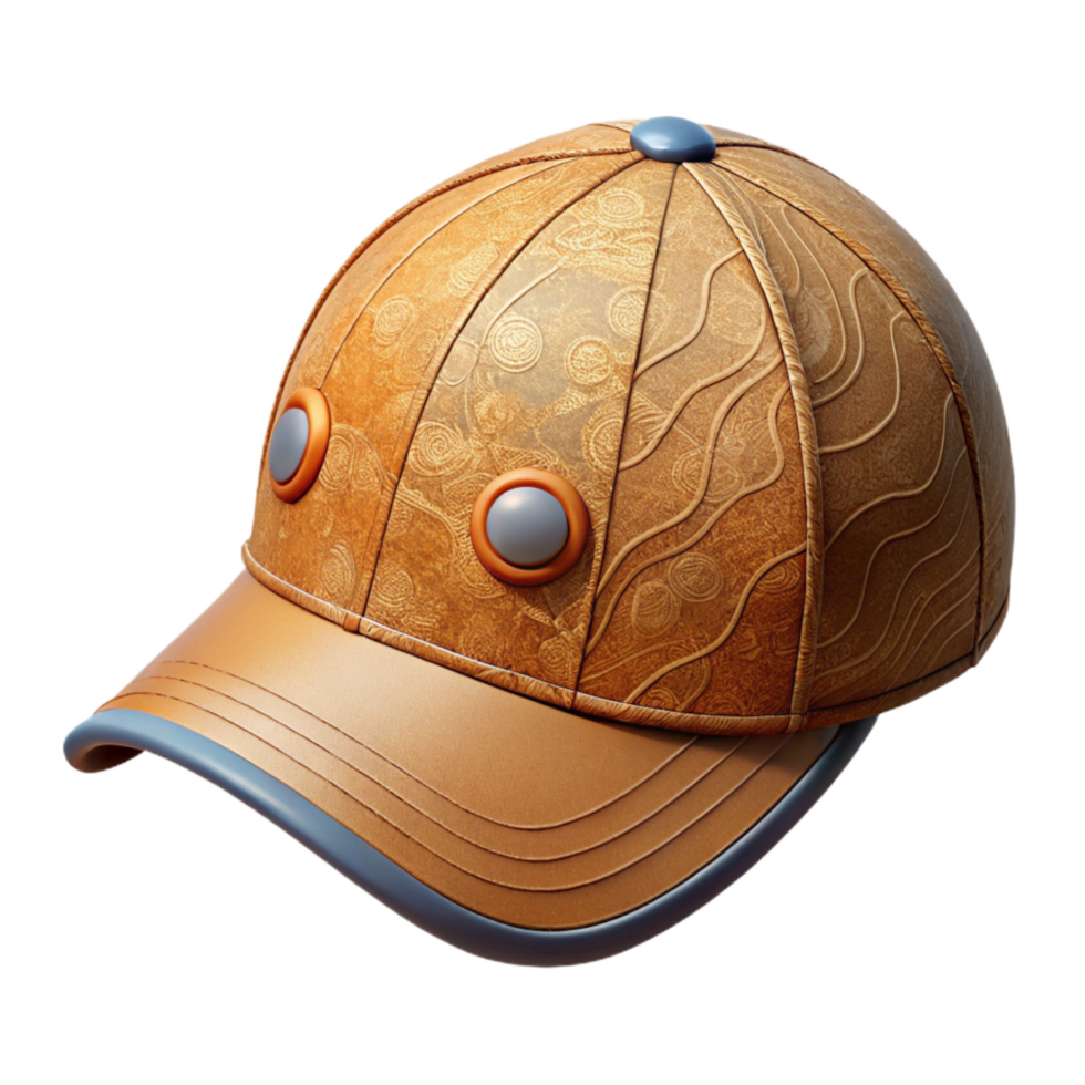 extraordinary rustic Street Style Baseball Cap Embroidered Isolated on Transparent Background high resolution png