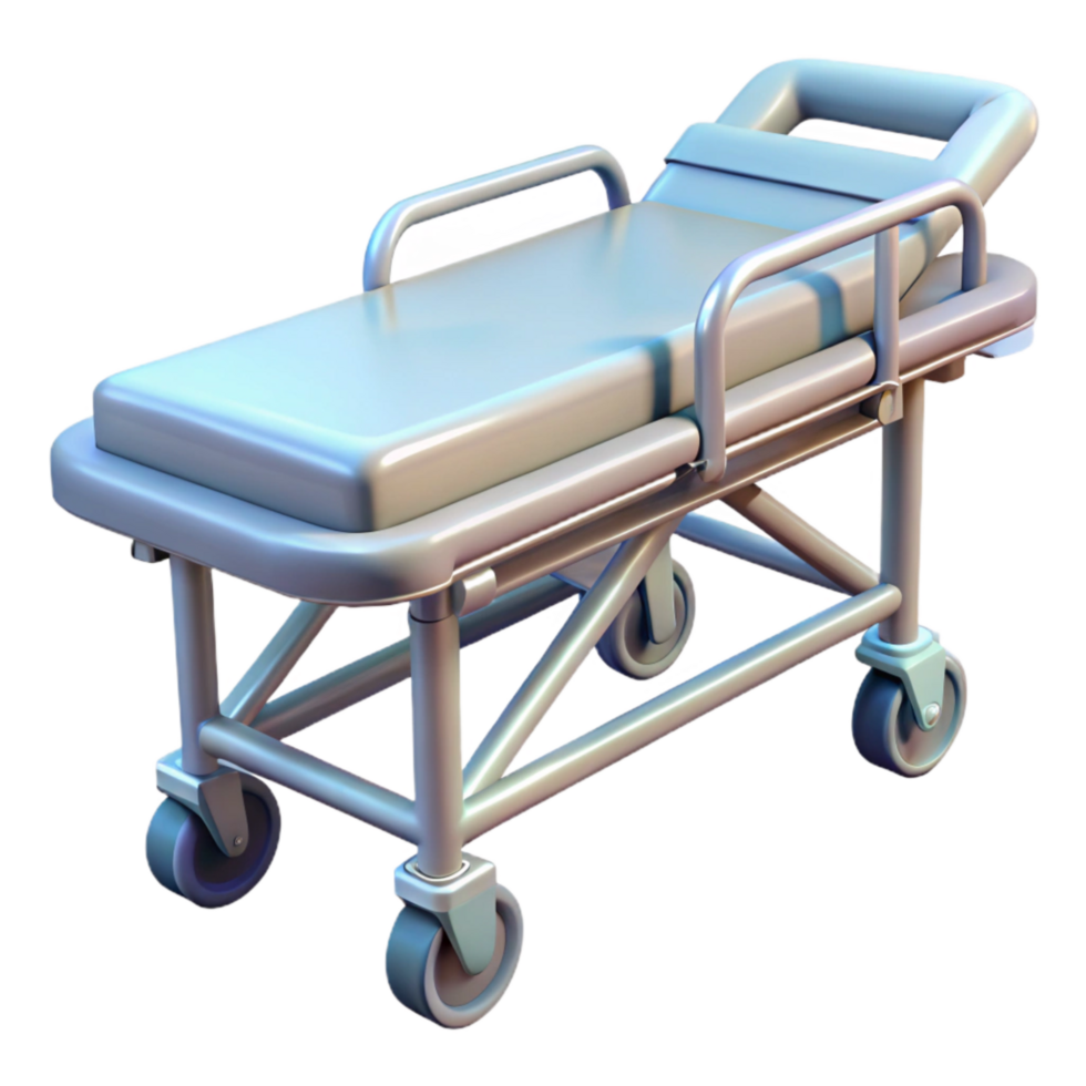 wonderful abstract Stretcher Empty Hospital Equipment Transparent Background detailed png