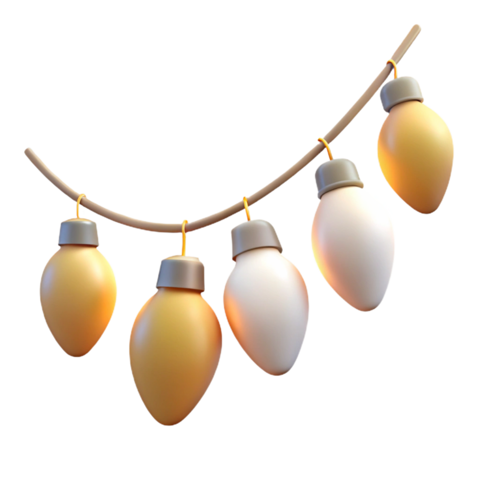 dramatic creative String Lights Festive Decoration Cutout high quality png