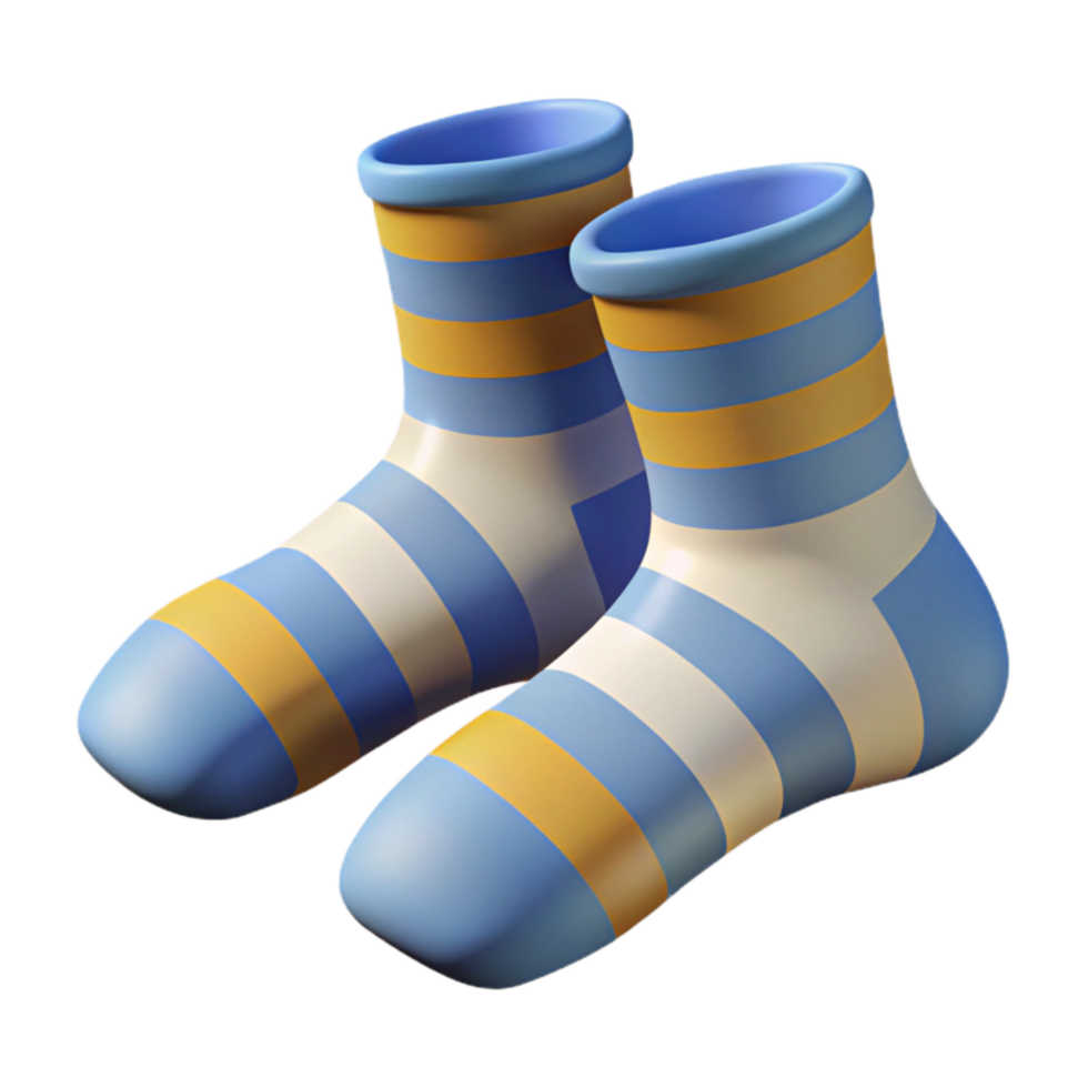 stunning minimalist Striped Socks with Transparent Background png