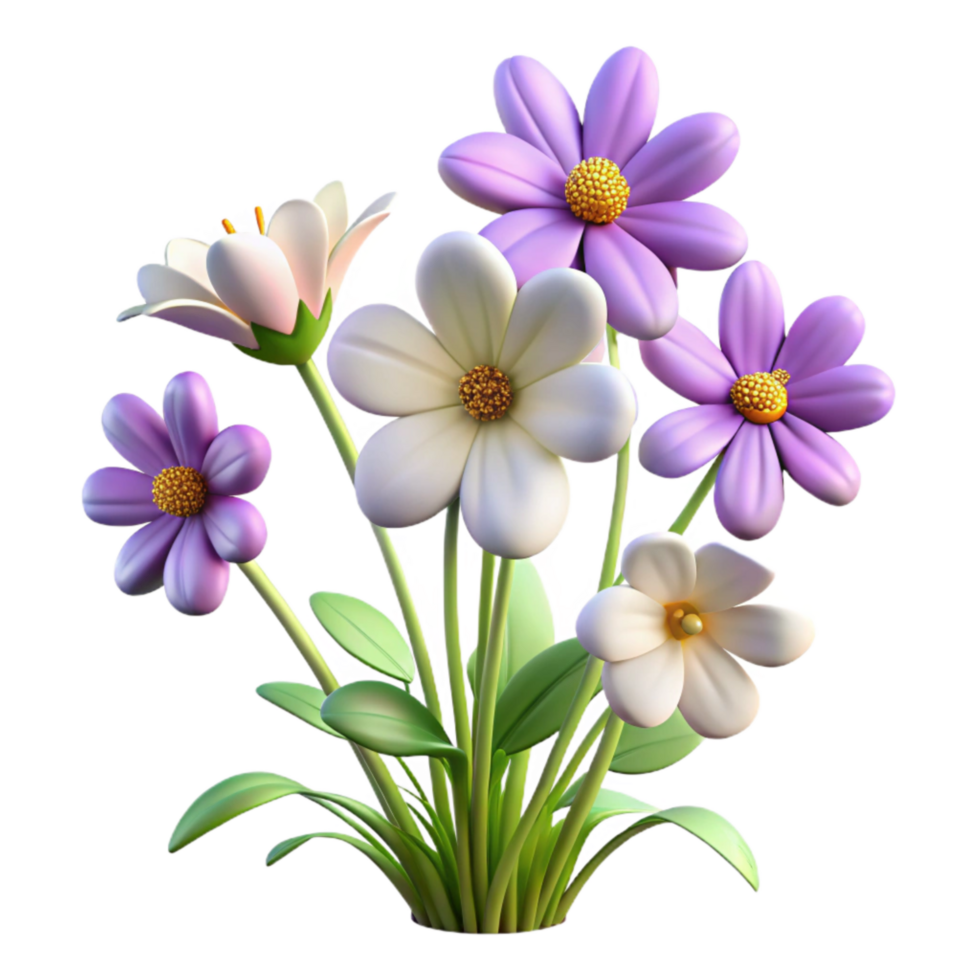 extraordinary vintage Summer Meadow Wildflowers Isolated authentic png