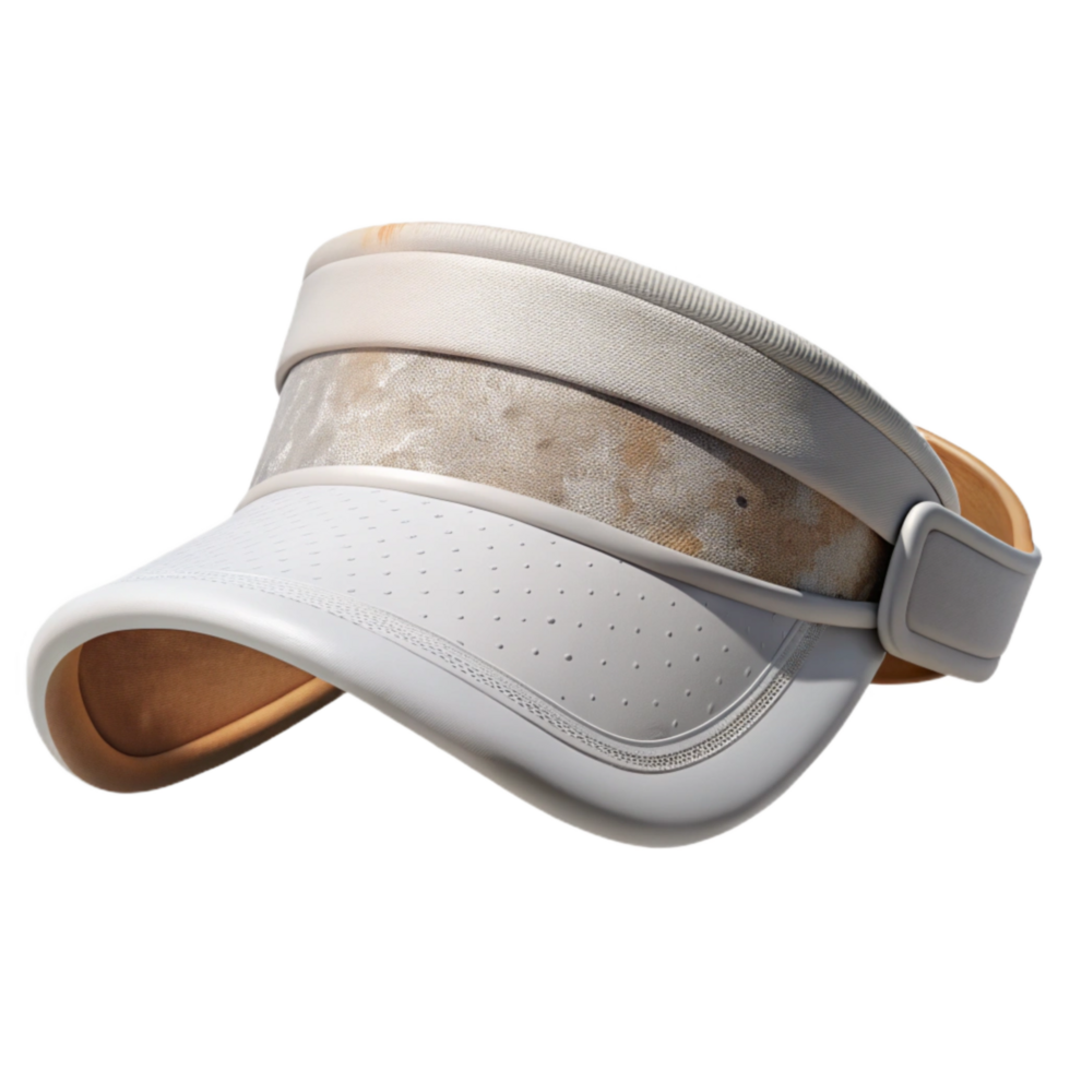 dramatic classic Sun Visor White Adjustable Strap Transparent Background original png