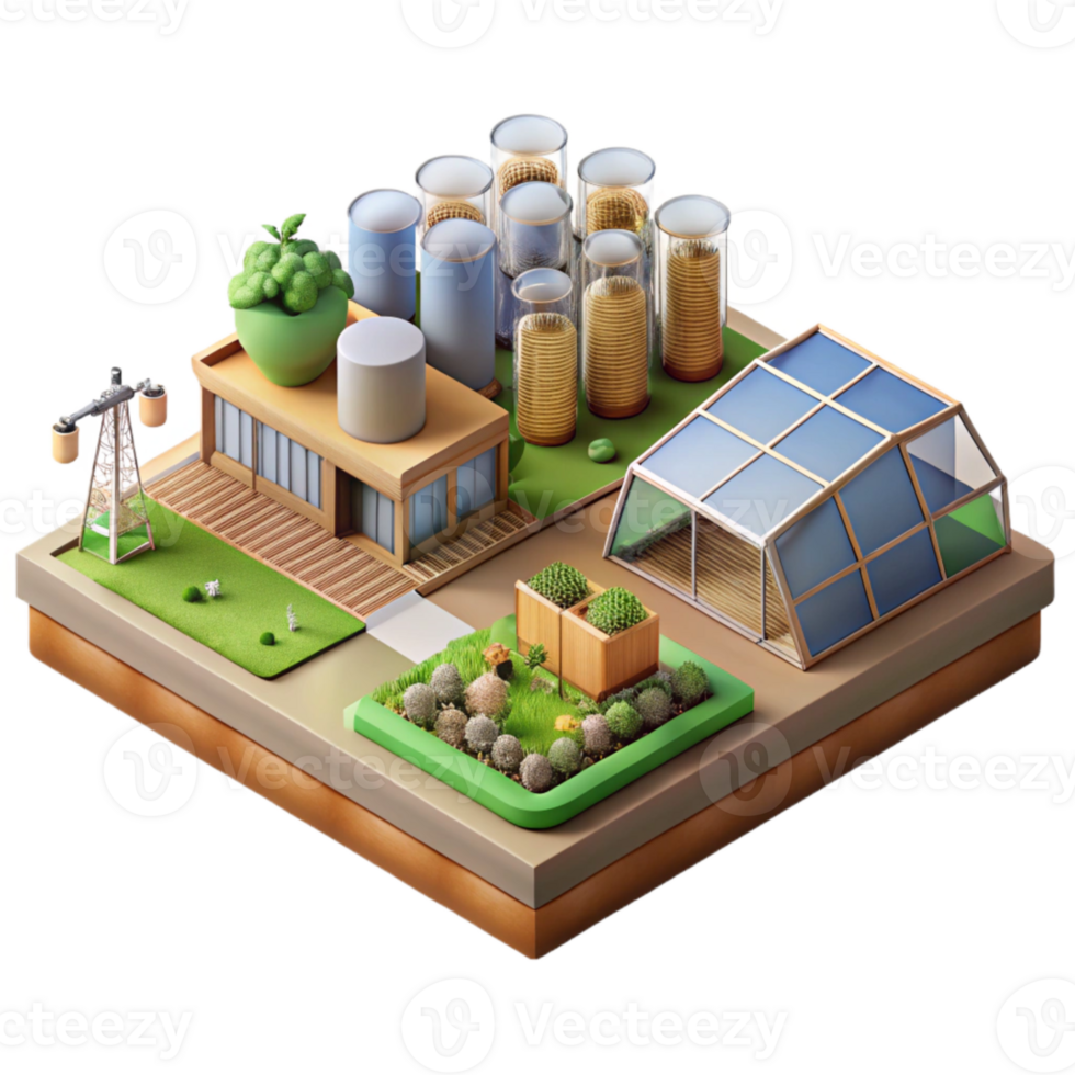 wonderful abstract Sustainable Urban Farming Techniques Diagram Transparent Background high resolution png