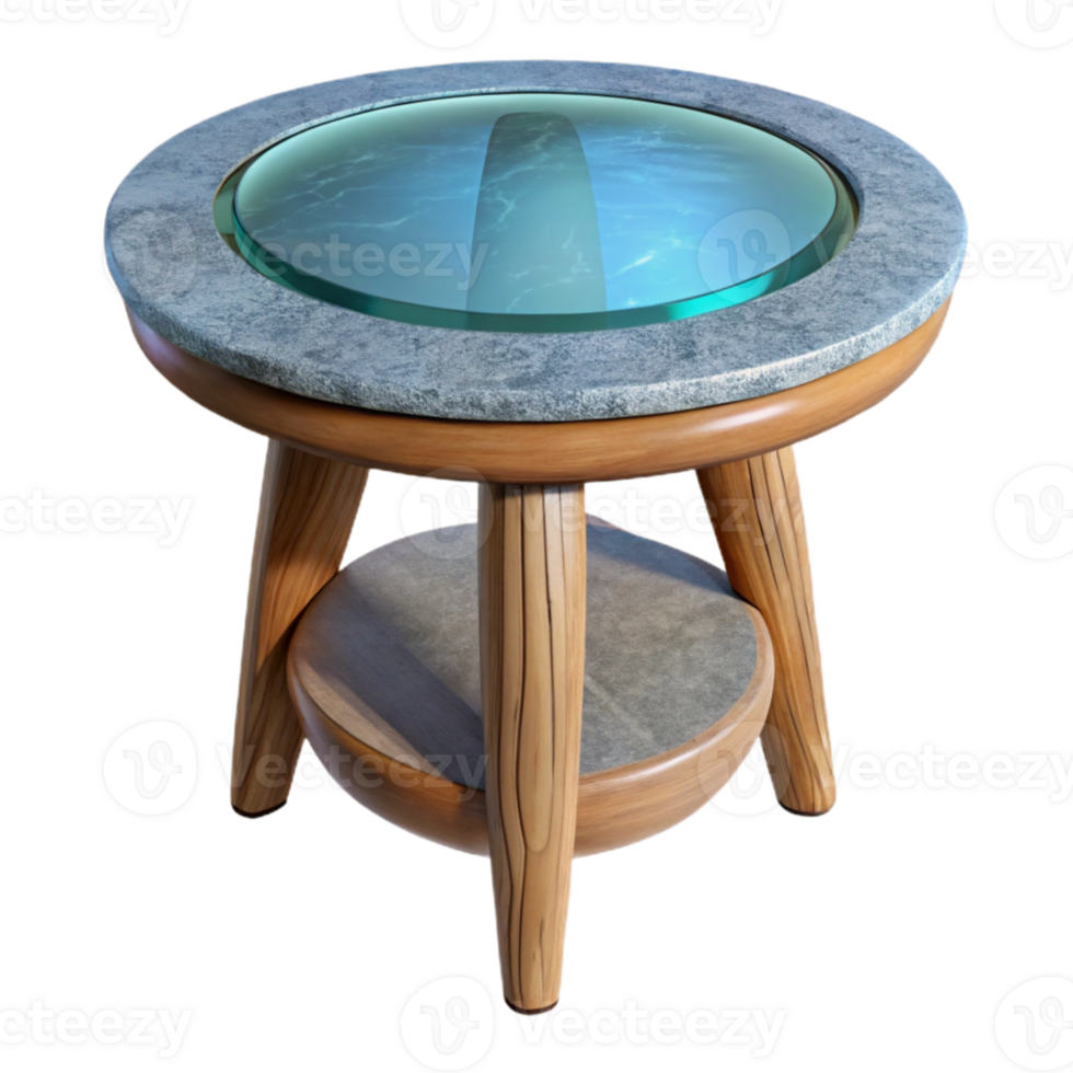 elegant contemporary Table Glass Top Isolated Cutout authentic png