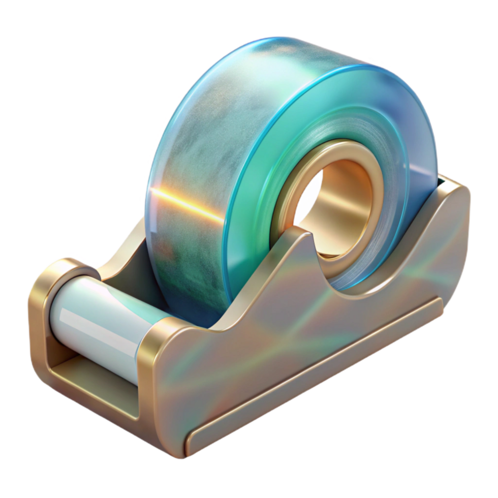 vibrant modern Tape Dispenser Clear Tape Transparent Background professional png
