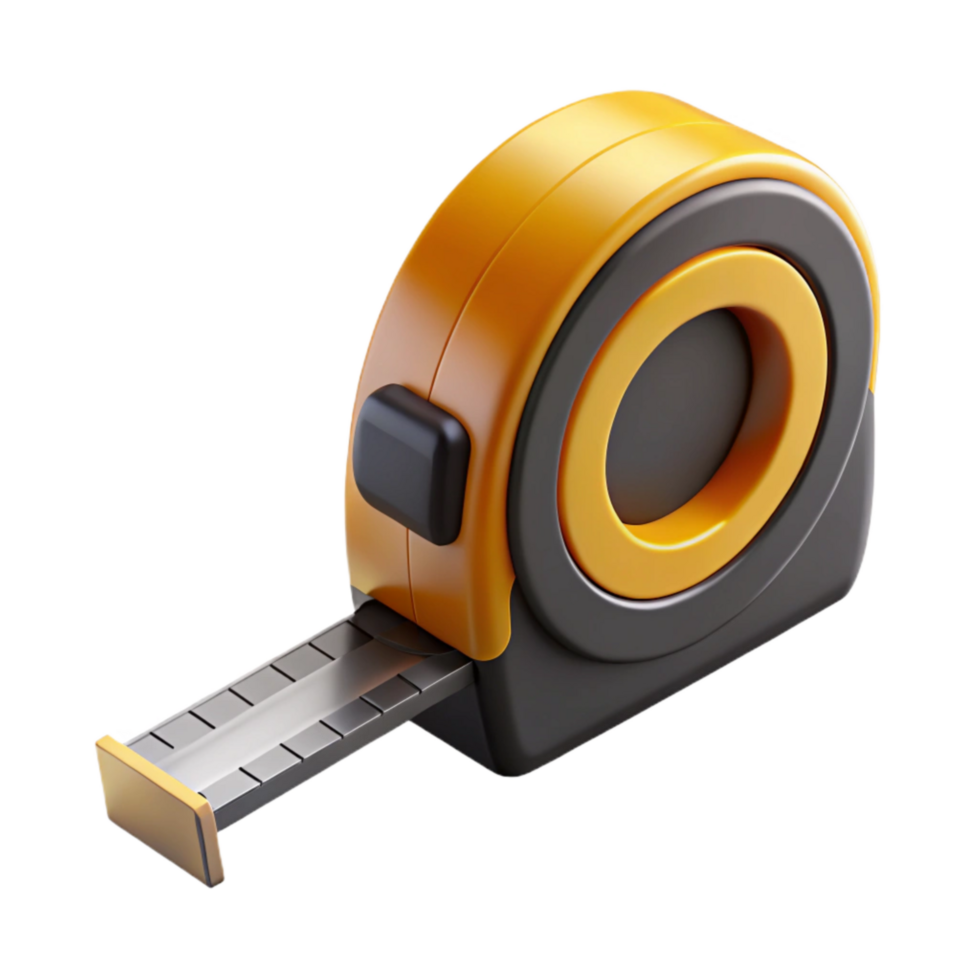 magnificent modern Tape Measure Extended Isolated Cutout on Transparent Background authentic png