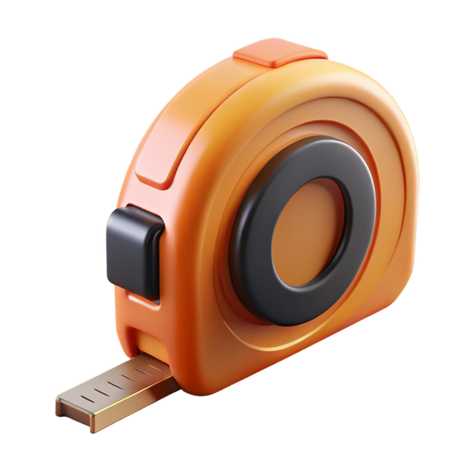 serene vintage Tape Measure Retractable Isolated with Transparent Background authentic png