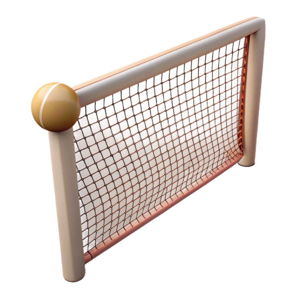 beautiful modern Tennis Net White Lines Visible Isolated Cutout exclusive png