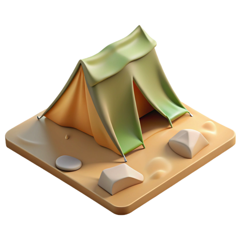 stunning traditional Tent Footprint Spread Out on the Ground Transparent Background genuine png