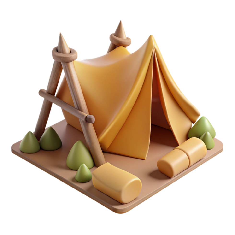 dramatic contemporary Tent Stakes and Guy Lines Cutout premium png