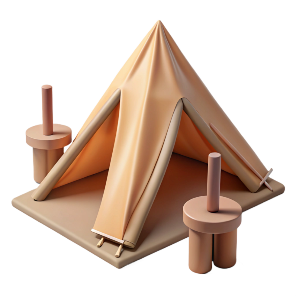magnificent rustic Tent Stakes and Guy Lines Cutout high quality png