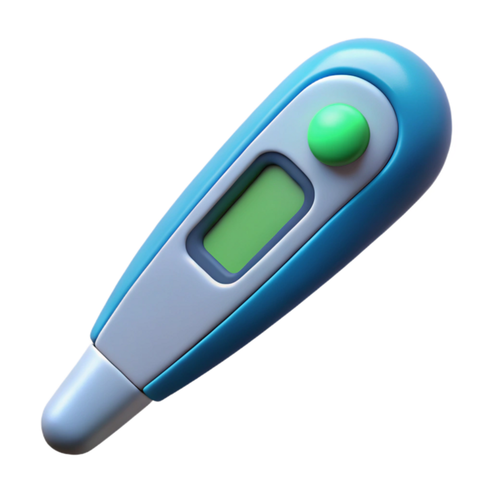 beautiful classic Thermometer Digital Display Isolated Cutout authentic png