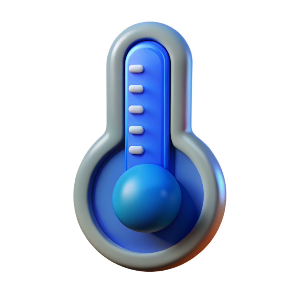 impressive abstract Thermometer Low Temperature Blue Isolated Element exclusive png
